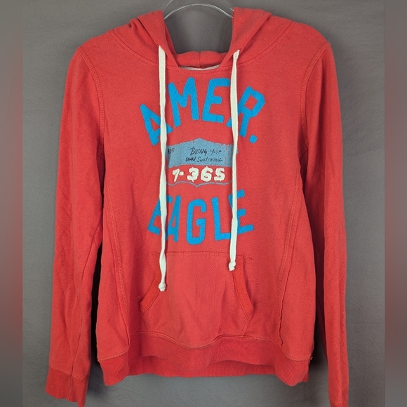 American Eagle Outfitters Tops - American Eagle Outfitters Y2K Hoodie Retro Size Medium Couple Of Flaws